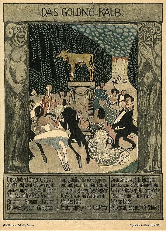 Heinrich Heine - Ignatius Taschner-Heine-Goldenes Kalb.jpg