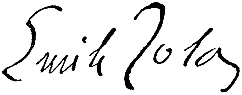 Émile Zola - Émile Zola autograph.