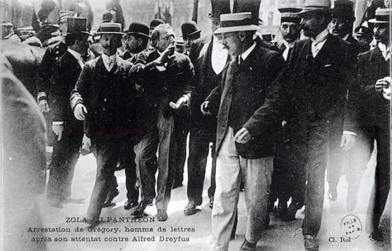 Émile Zola - Photo de l'arrestation de Gregori - 1908