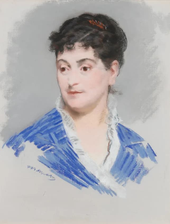 Émile Zola - Portrait of Alexandrine-Gabrielle Meley (1839-1925), wife of Emile Zola