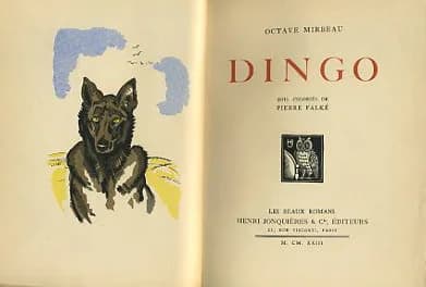 Octave Mirbeau - Couverture de Dingo, d'Octave Mirbeau (1848-1917)