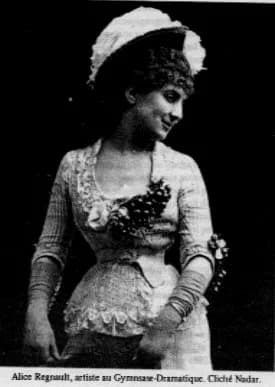 Octave Mirbeau - l'actrice Alice Regnault (1849-1931), épouse d'Octave Mirbeau