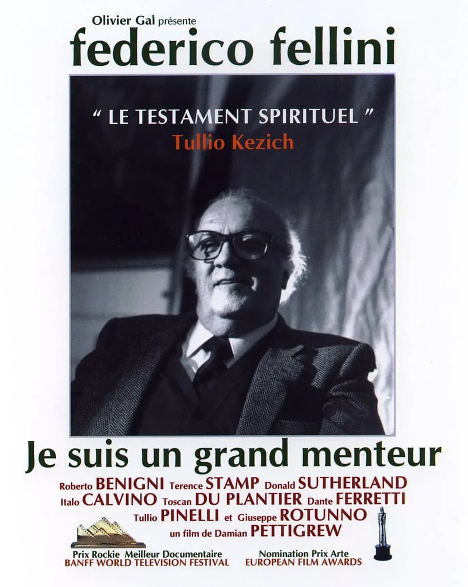 Federico Fellini - Poster for Fellini, je suis un grand menteur