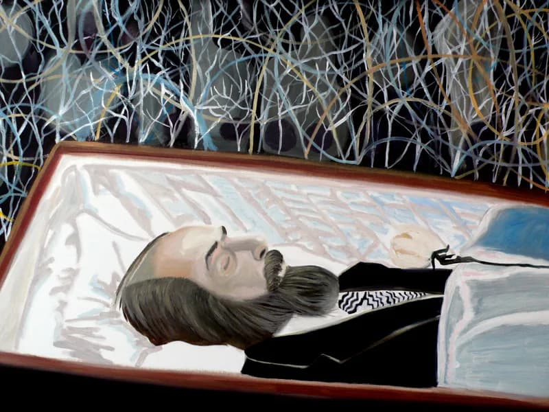Aleksandr Solzhenitsyn - Soljenitsyne: a XXth century paradox by Valéry Grancher (Oil on canvas 61*46 cm)