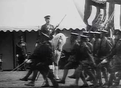 Hirohito Hirohito - Soldiers parading before the Showa Emperor Hirohito on Shirayuki.