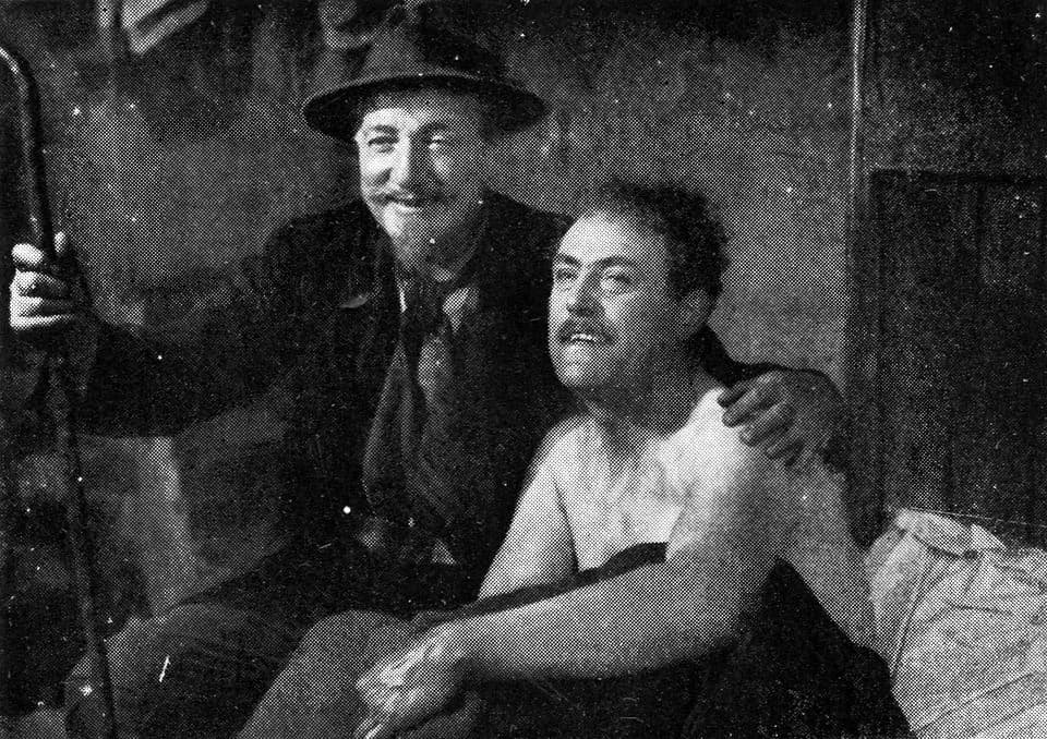 Selma Lagerlöf - Tore Svennberg och Victor Sjöström i filmen Körkarlen.