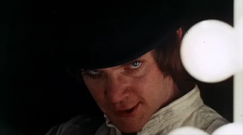 Stanley Kubrick - Malcolm McDowell as Alex DeLarge in Stanley Kubrick's 1971 film A Clockwork Orange.