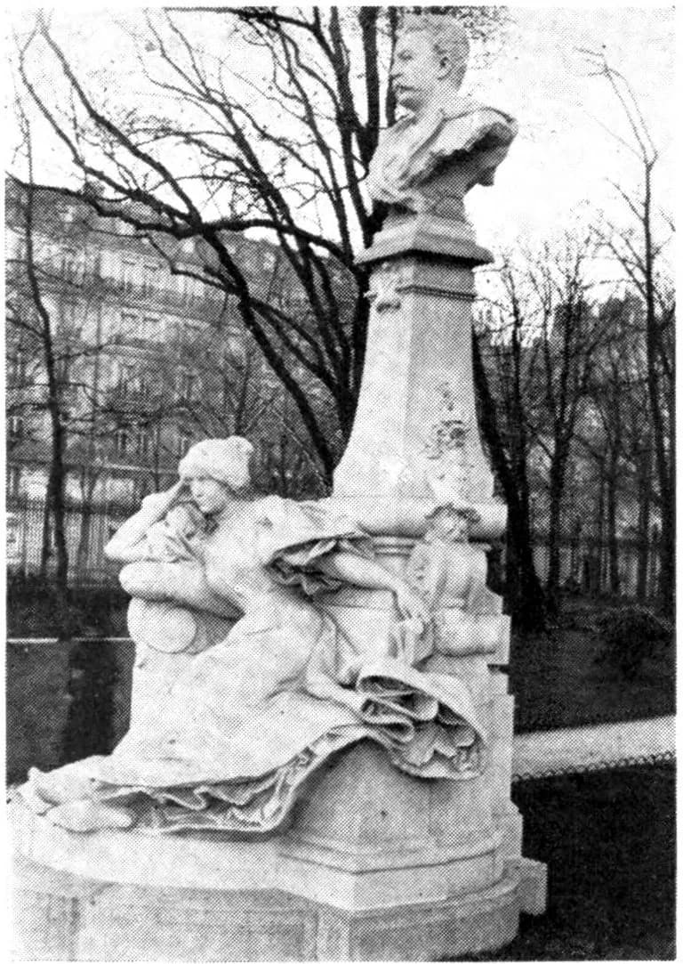 Guy de Maupassant - Buste de Guy de Maupassant pour le parc Monceau, Rouen, 1900 (détruit en 1941)