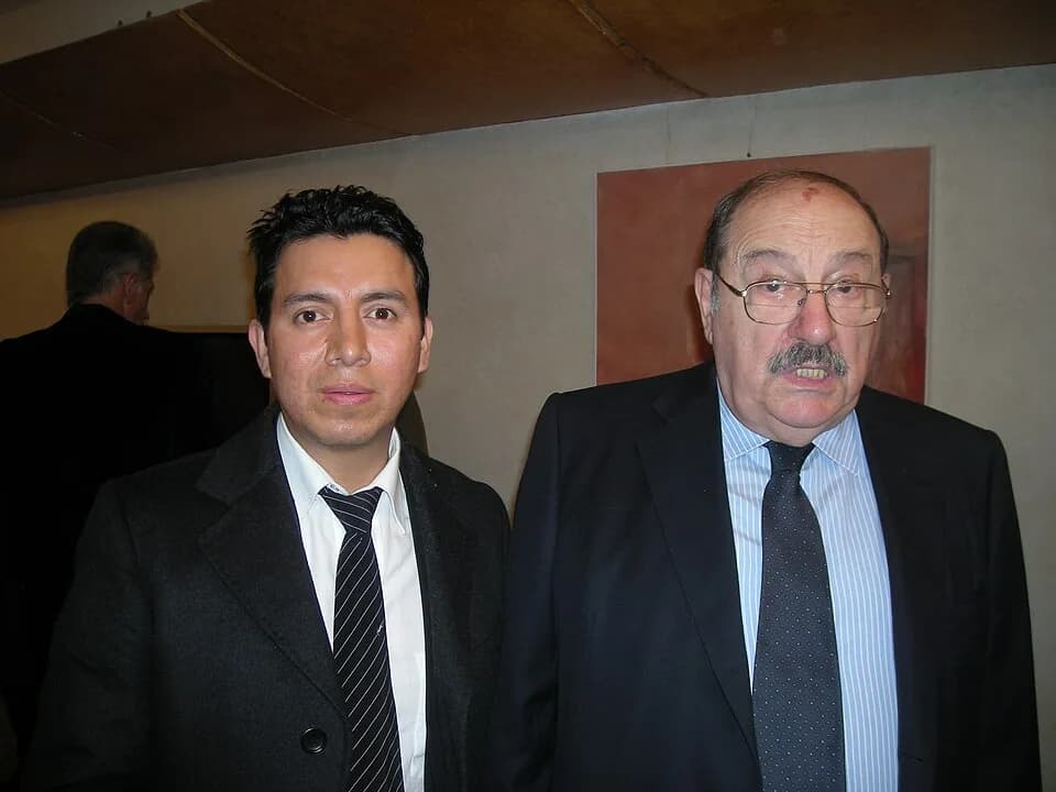 Umberto Eco - Guaman Allende (left) e Umberto Eco (right)