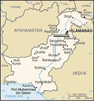 Benazir Bhutto - Map of Pakistan with Rawalpindi marked up. 


Based on pk_map.png, which is based on the CIA World Fact Book image. 

Image modified to be used for news about the assassination of Ben