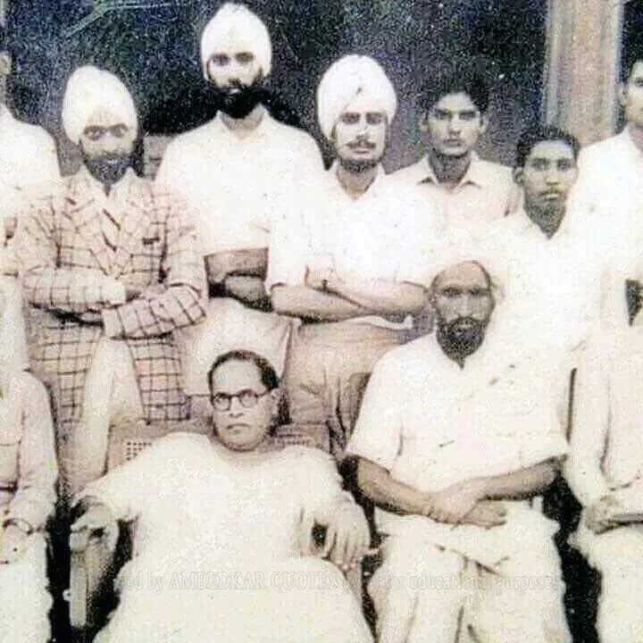 B. R. Ambedkar - पंजाबी अनुयायांसोबत डॉ. बाबासाहेब आंबेडकर