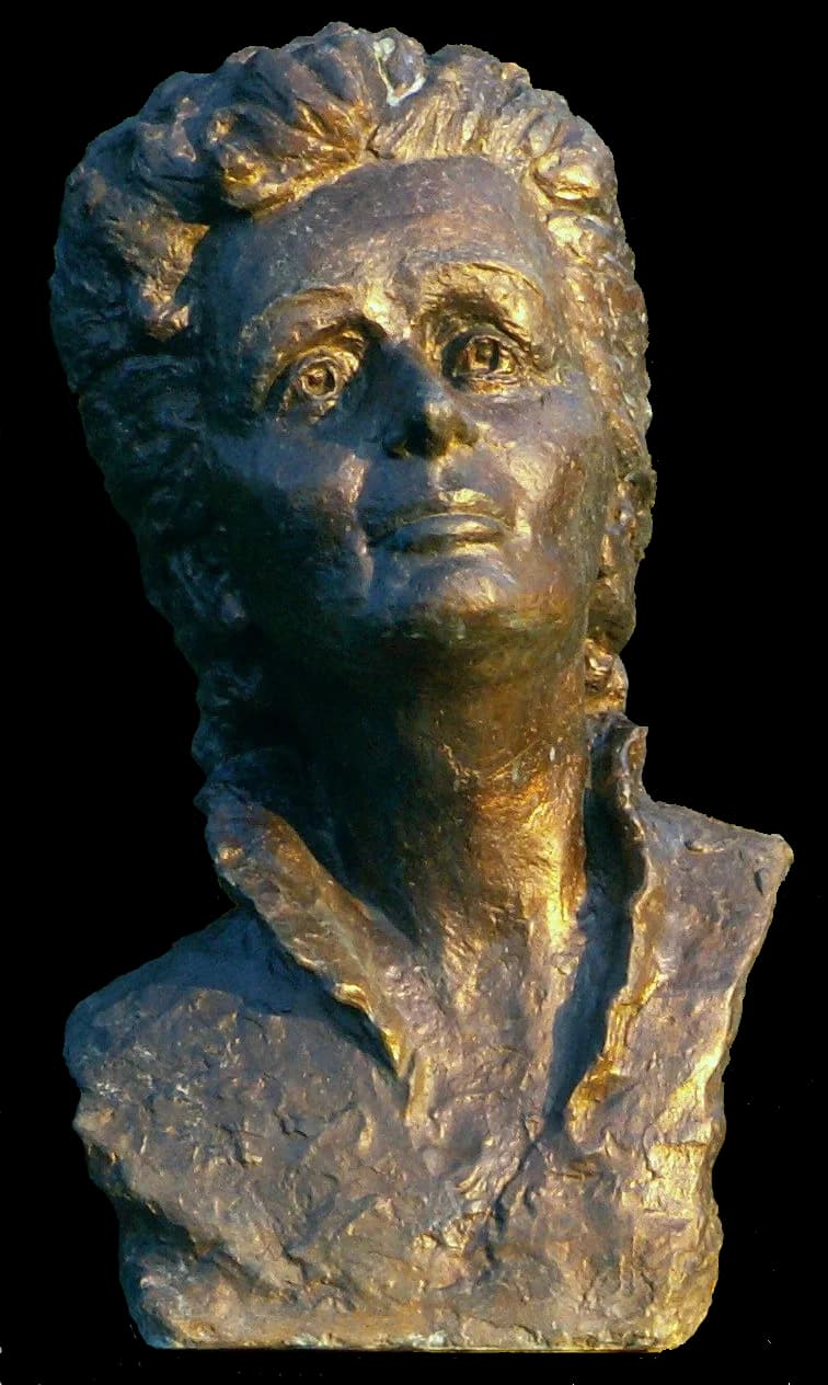 Édith Piaf - Bust of Edith Piaf in Celebrity Alley in Kielce (Poland)