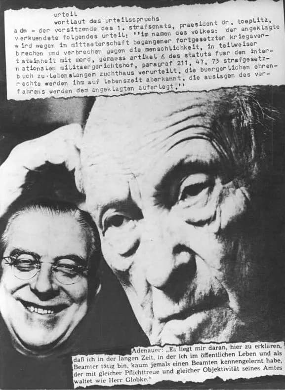 Konrad Adenauer - For documentary purposes the German Federal Archive often retained the original image captions, which may be erroneous, biased, obsolete or politically extreme. Oberstes Gericht, Glo