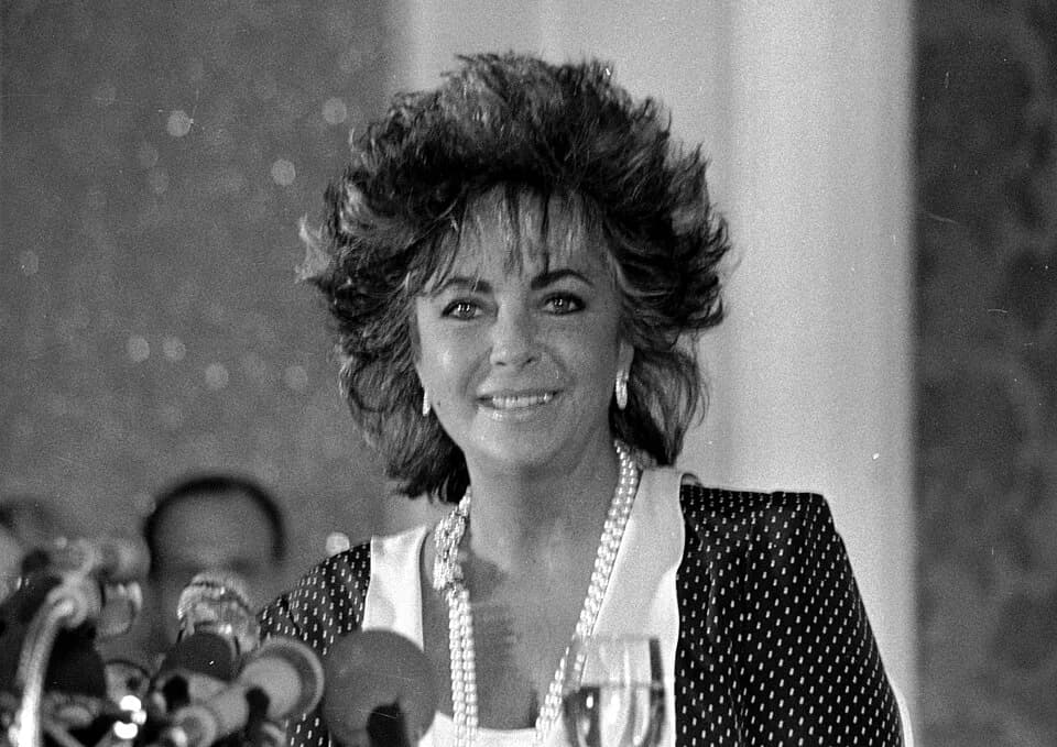 Elizabeth Taylor - The American actress Elizabeth Taylor at American Film Festival of Deauville (Normandy, France) in September 1985.