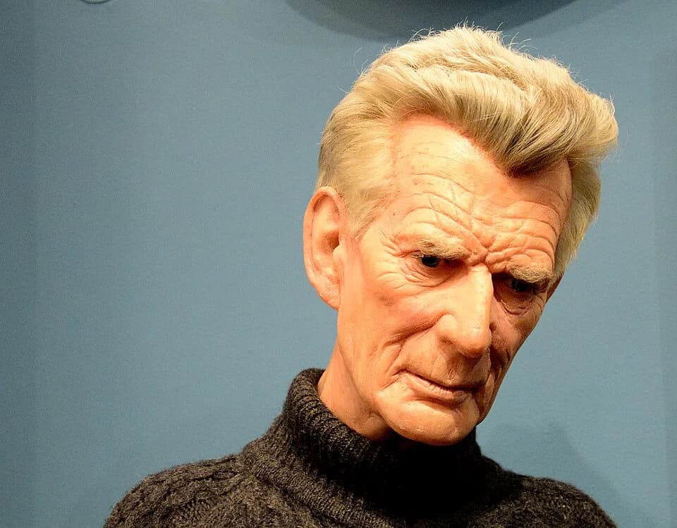 Samuel Beckett - Samuel Barclay Beckett (1906-1989) was an Irish writer, dramatist, and poet. In 1969, he was awarded the Nobel prize in Literature. His most famous play was "Waiting for Godot". Wax s
