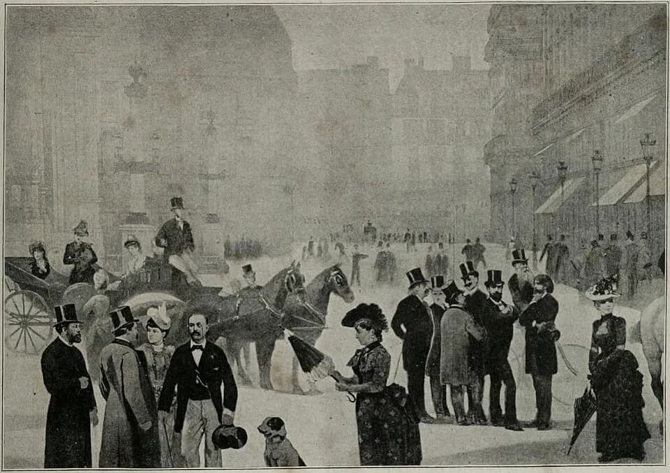 Henryk Sienkiewicz - Planche du livret explicatif du panorama le "Tout-Paris" peint par Charles Castellani et présenté lors de l'exposition universelle de 1889.
