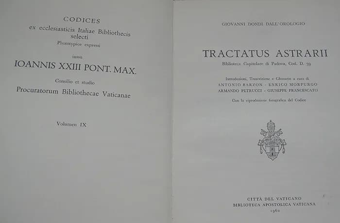 John XXIII - Tractatus astrarii: biblioteca capitolare di Padova, Cod. D. 39