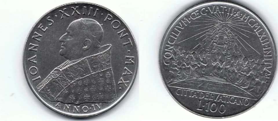 John XXIII - 100 Lire - Città del Vaticano - Concilio Vaticano II - Ioannes XXIII