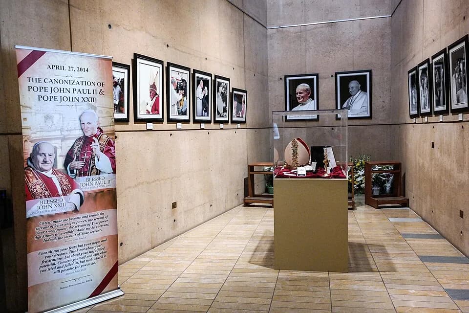John XXIII - An exhibit  at the Cathedral of Our Lady of the Angels coinciding with the canonization of Pope John Paul II and Pope John XXIII