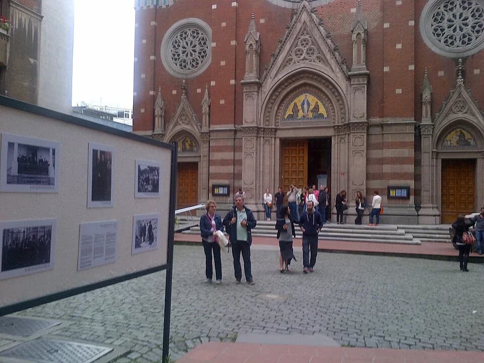 John XXIII - Church of St. Anthony in Estambul. June 2014 exhibition dedicated to the Pope John XXIII.