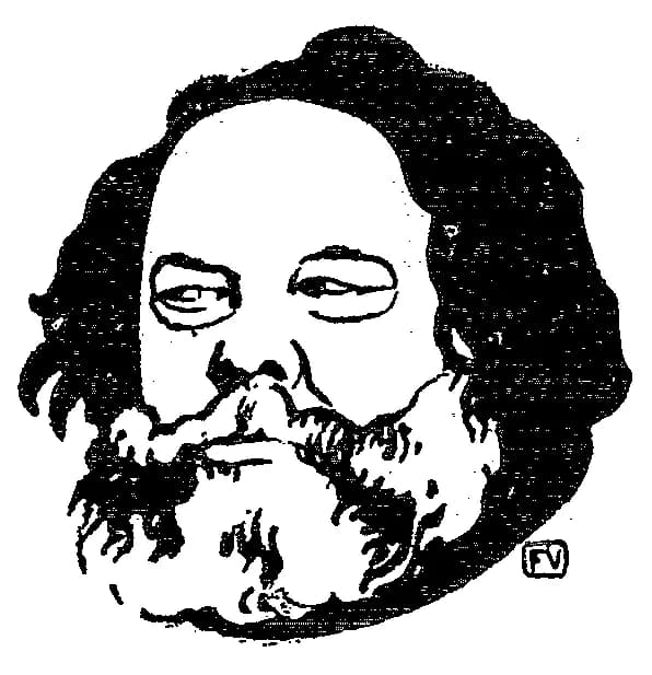 Mikhail Bakunin - Russian anarchist and philosopher Mikhail Bakunin (1814-1876) by Félix Valloton (1865-1925)