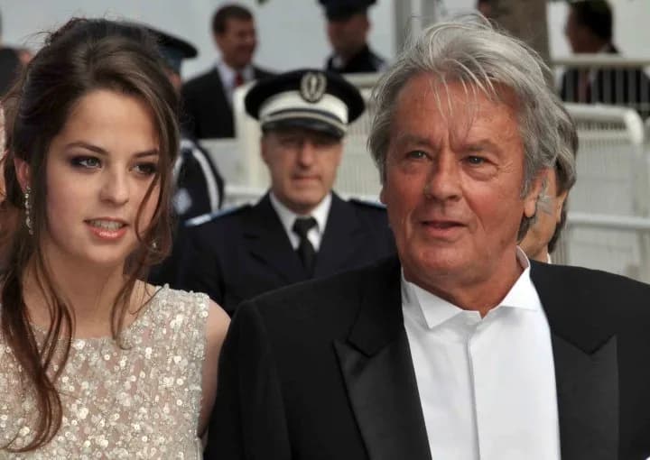 Alain Delon - Alain Delon et sa fille Anouchka au festival de Cannes