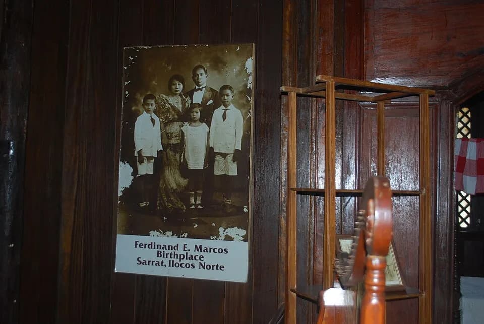 Ferdinand Marcos - Family portrait of late president Ferdinand Marcos found in his birthplace home in Sarrat, Ilocos Norte.