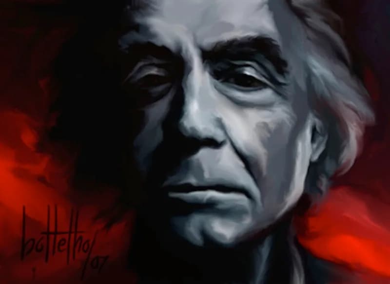 José Saramago - Saramago on Canvas, 2007 from author's bottelho wiki series.