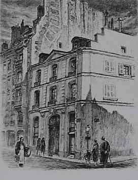 Stendhal Stendhal - Vue de l'hôtel Daru, 79 rue de Lille à Paris (7e arrondissement). Résidence parisienne de Stendhal, protégé de la famille Daru, en 1800.