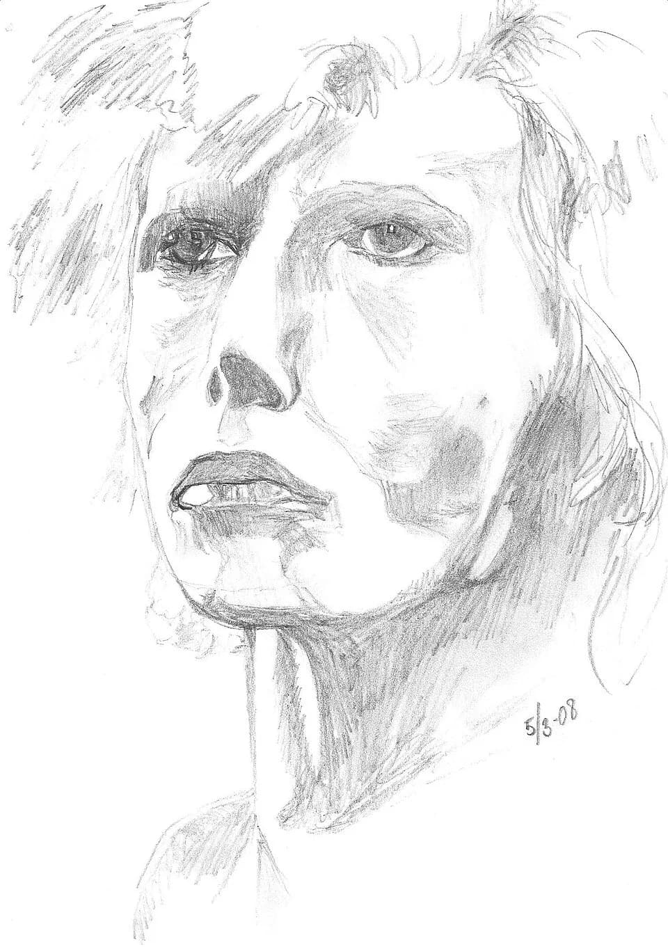 David Bowie - second drawing of my hero David Bowie