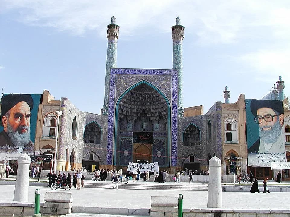Ruhollah Khomeini - Esfahan (Iran) Emam Place with Emam Mosque.JPG