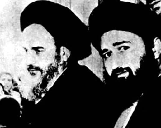 Ruhollah Khomeini - Ruhollah Khomeini and his son, mostafa in qom.