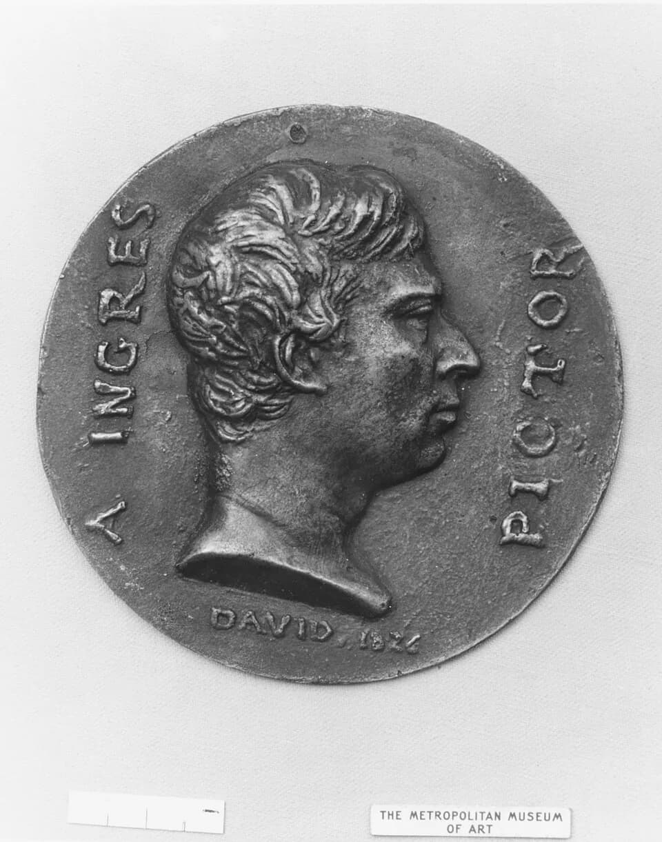 Jean-Auguste-Dominique Ingres - French; Medallion; Medals and Plaquettes