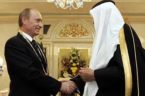 Abdullah of Saudi Arabia - RIYADH. King of Saudi Arabia Abdullah bin Abdul Aziz Al Saud awarded Mr Putin the Order of King Abdul Aziz – the highest decoration from the Kingdom.