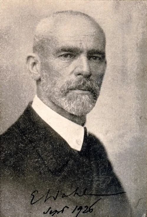 Edgar de Wahl - Portrait of Edgar de Wahl with signature, taken in 1926.