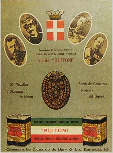 George V - Advertisement of Buitoni oil