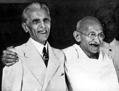 Mohammad Ali Jinnah - Gandhi and Jinnah in Bombay, September 1944.