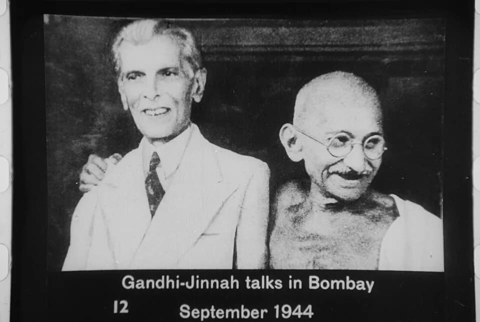 Mohammad Ali Jinnah - Jinnah and Gandhi, Bombay, 1944.