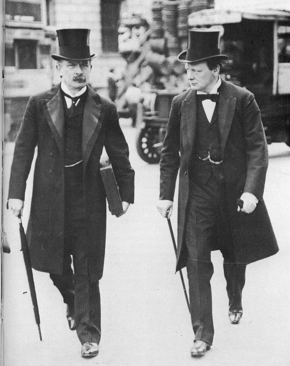 David Lloyd George - The "Terrible Twins" David Lloyd George and Winston Churchill in 1907 during the peak of their "radical phase" as social reformers.