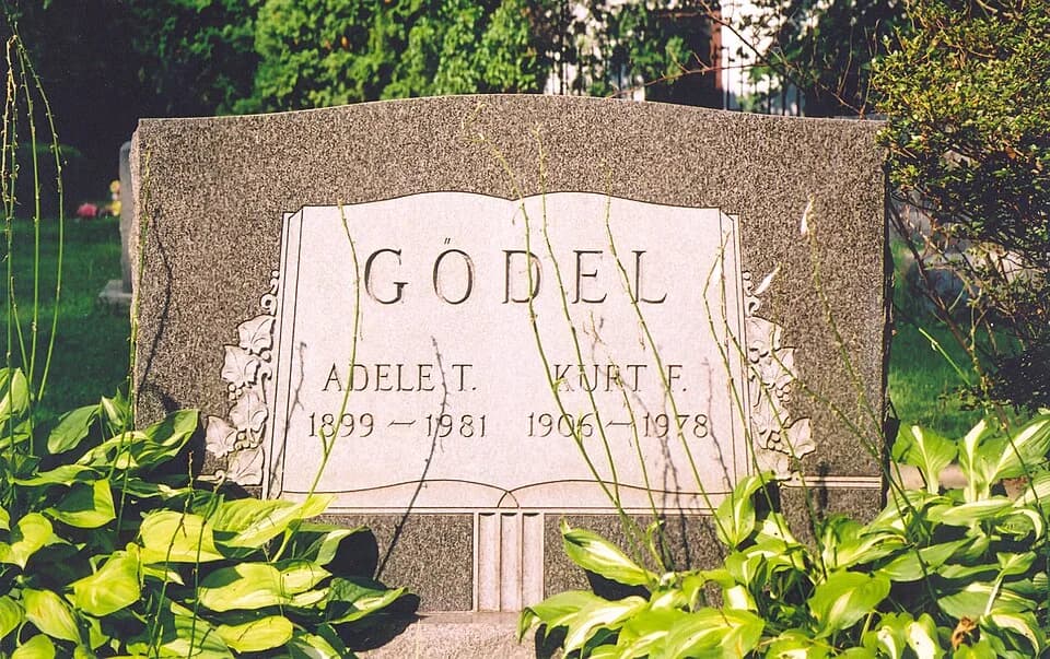 Kurt Gödel - Picture of the tomb of Kurt Gödel in the Princeton, New Jersey, cemetery