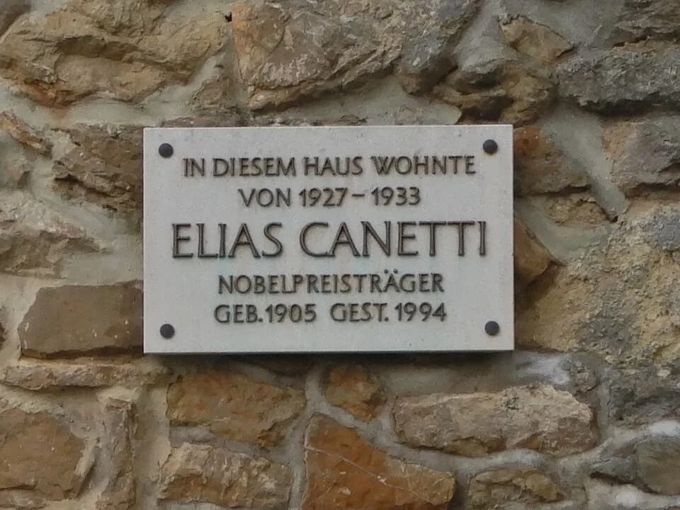 Elias Canetti - Gedenktafel für Elias Canetti (Wien, Hagenberggasse 47)