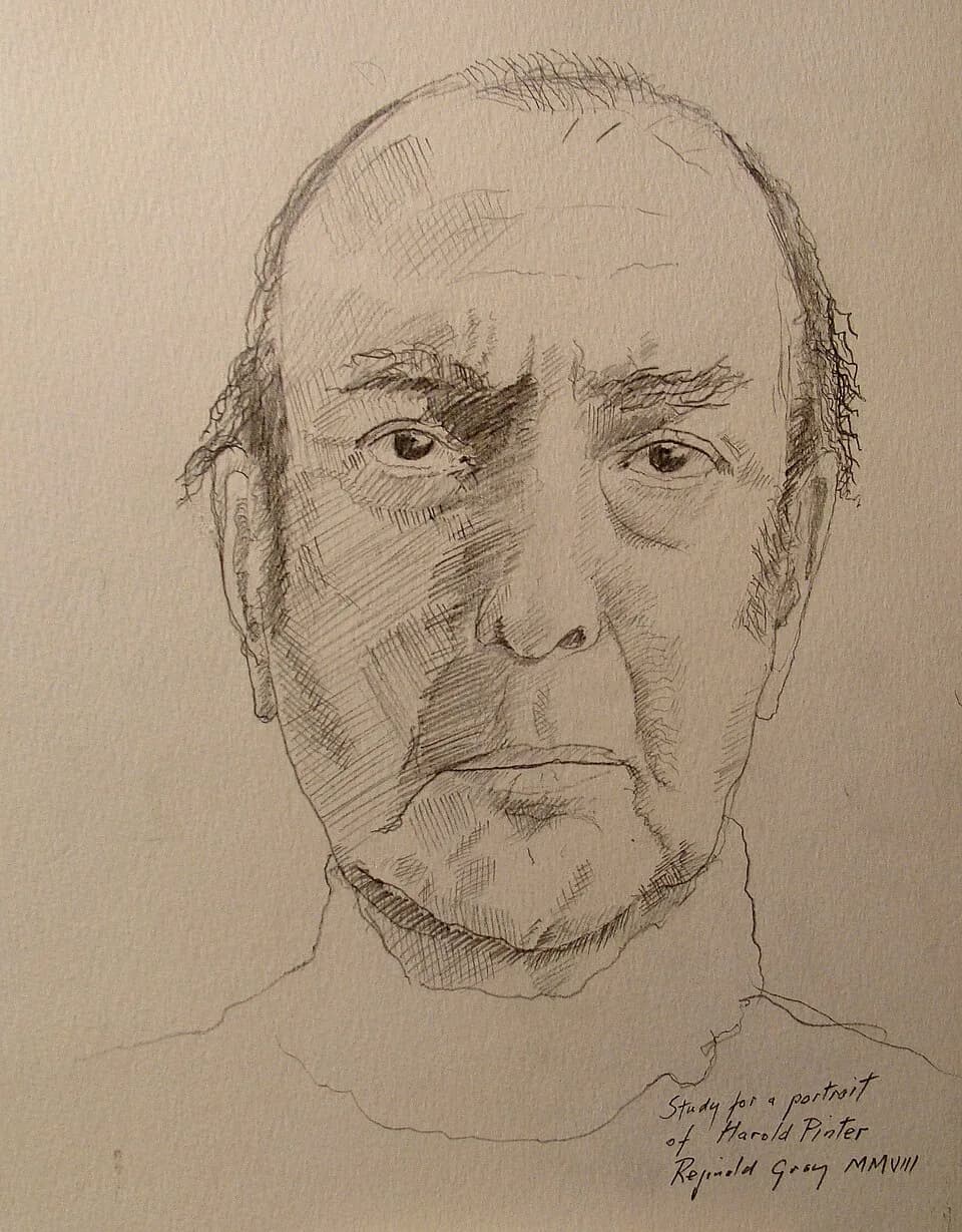 Harold Pinter - Graphite drawing