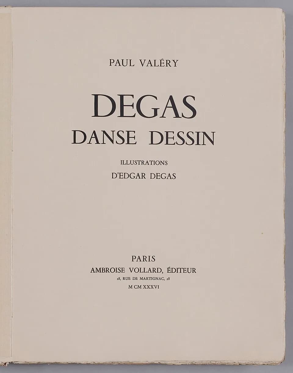 Edgar Degas - Auteur(s):

Valéry, Paul (30–10–1871 - 20–07–1945), auteur du texte
Degas, Edgar (Paris, 19–07–1834 - Paris, 26–09–1917), illustrateur
Vollard, Ambroise (Saint-Denis, 03–07–1866 - en 193