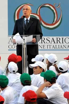 Giorgio Napolitano - Il Presidente Giorgio Napolitano durante il suo intervento in occasione della cerimonia di apertura dell'anno scolastico