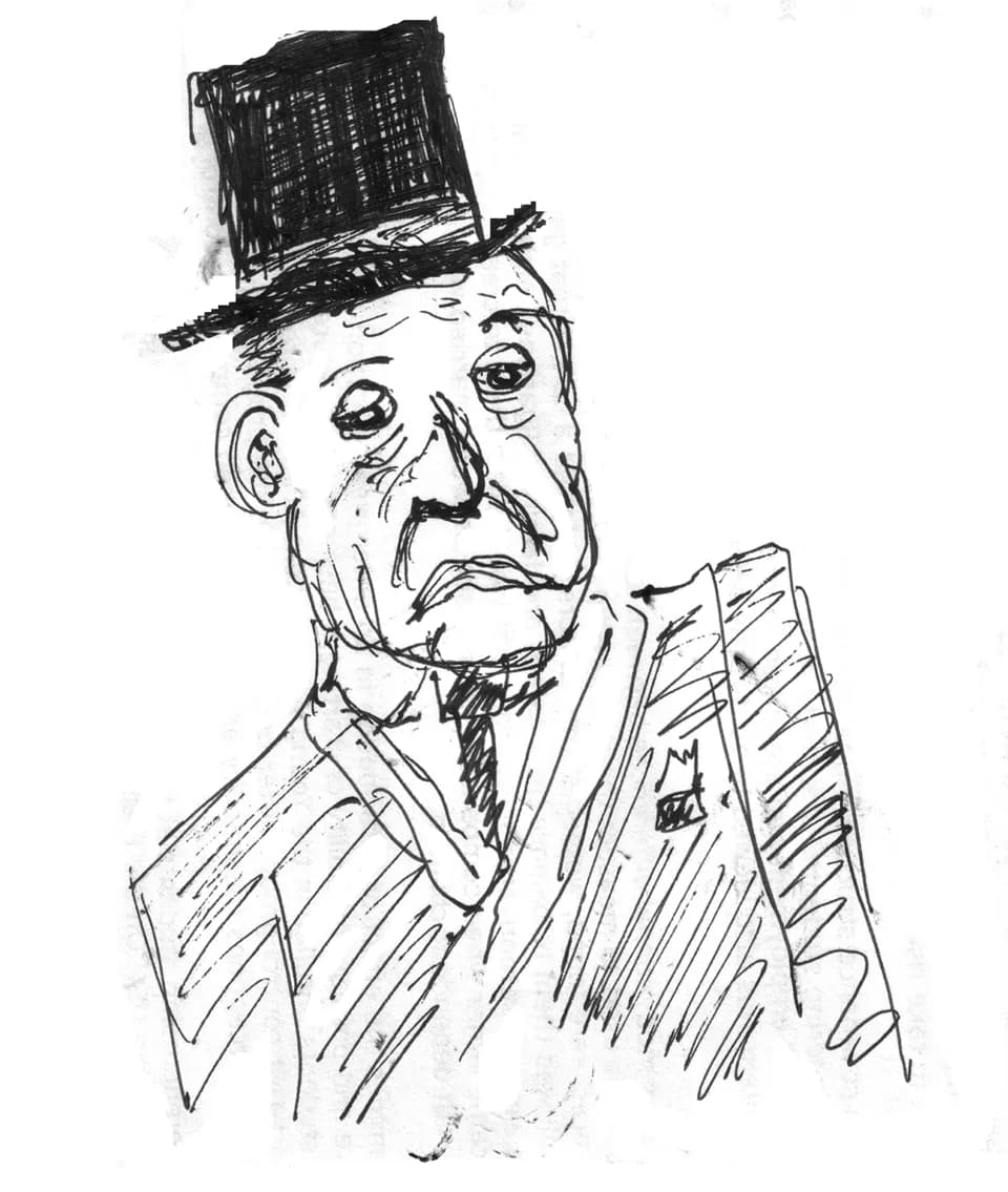 William Somerset Maugham - Sketch of W. Somerset Maugham