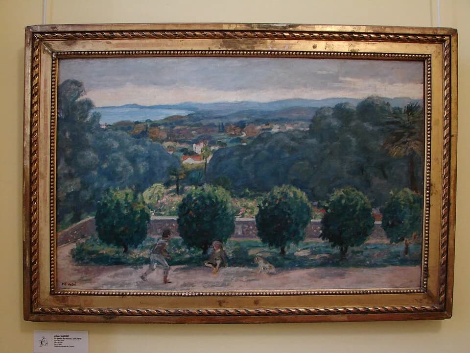 Pierre-Auguste Renoir - View of Renoir's garden at Cagnes-sur-Mer