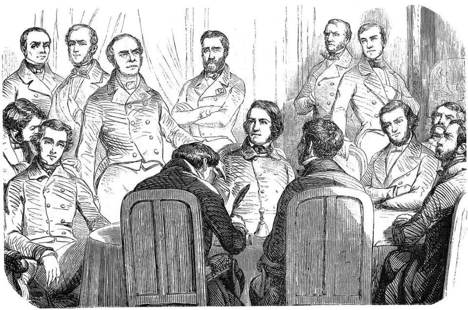 Alexis de Tocqueville - "Commission de la révision de la Constitution à l'Assemblée nationale". Ses quinze membres ont été nommés le 7 juin 1851 : Odilon Barrot, Jean Didier Baze, Pierre-Antoine Berry
