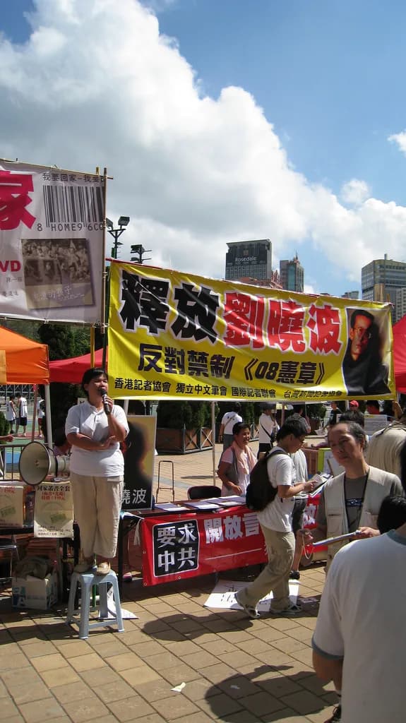 Liu Xiaobo - July 1 2009 march