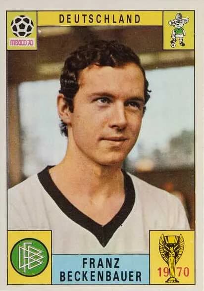 Franz Beckenbauer - Franz Beckenbauer's sticker for the Panini México 70 sticker collection