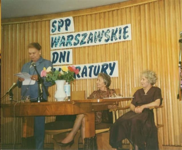Wisława Szymborska - Julia Hartwig (1921-2017), Polish writer, Wisława Szymborska (1923-2012), Polish writer and Anna Polony (b. 1939), Polish actor and theater director